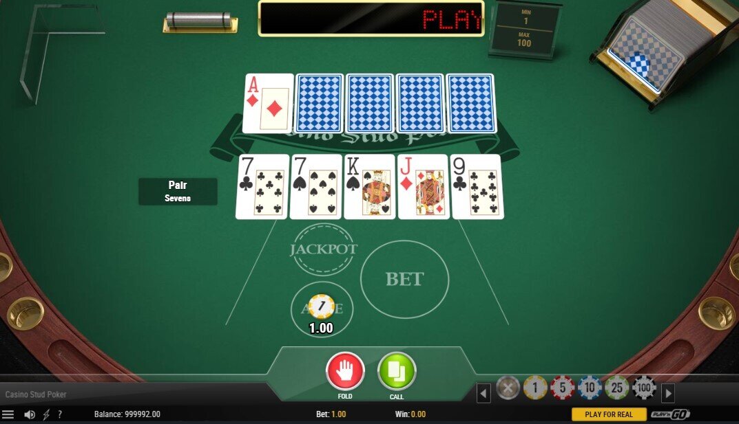 Casino Stud Poker Initial Deal