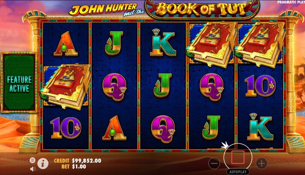 John Hunter and the Book of Tut Free Spins Trigger