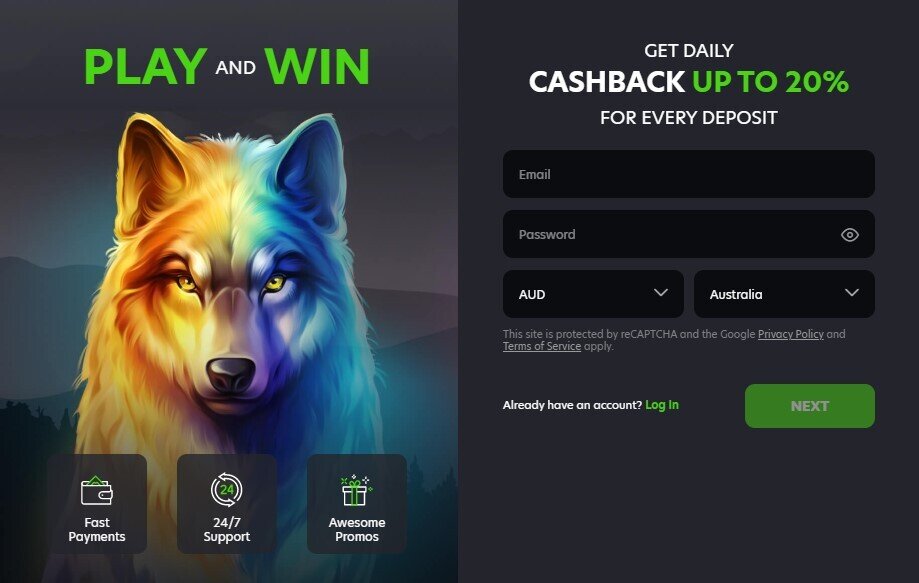 Neospin Casino Signup 1