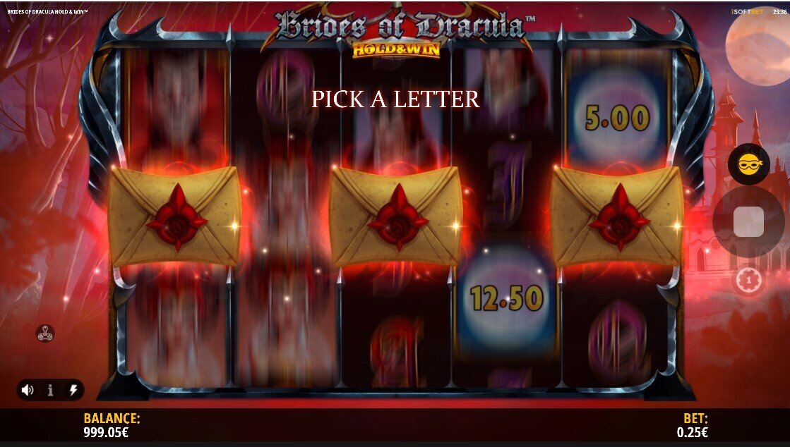 Brides of Dracula Hold and Win Pick a Letter