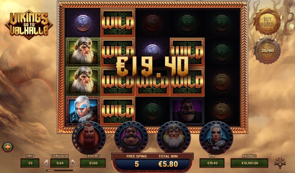 Vikings Go to Valhalla Free Spins 2