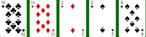 Two pair poker hand