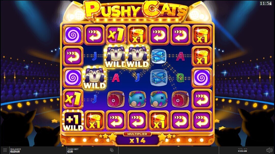 Pushy Cats Bonus Round