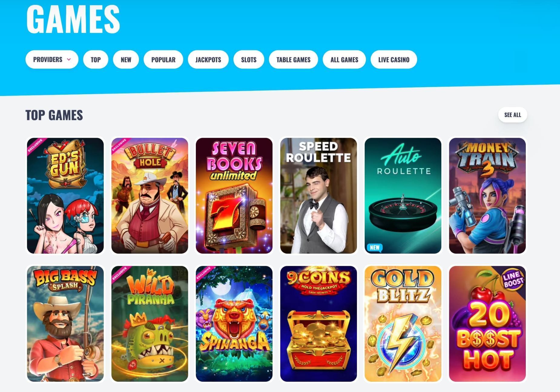 oh my spins online casino games