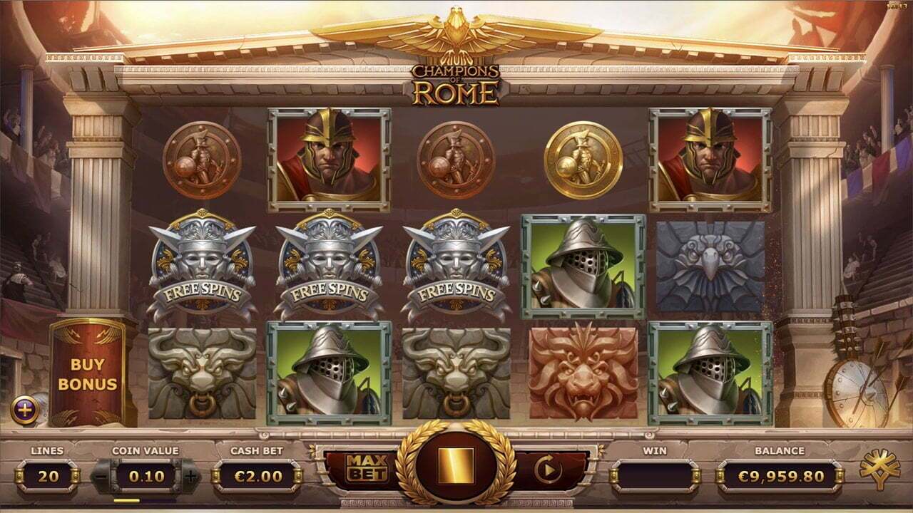champions of rome free spin mode
